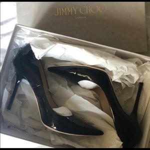 Jimmy Choo Romy Pointy Toe Size 37 Black
